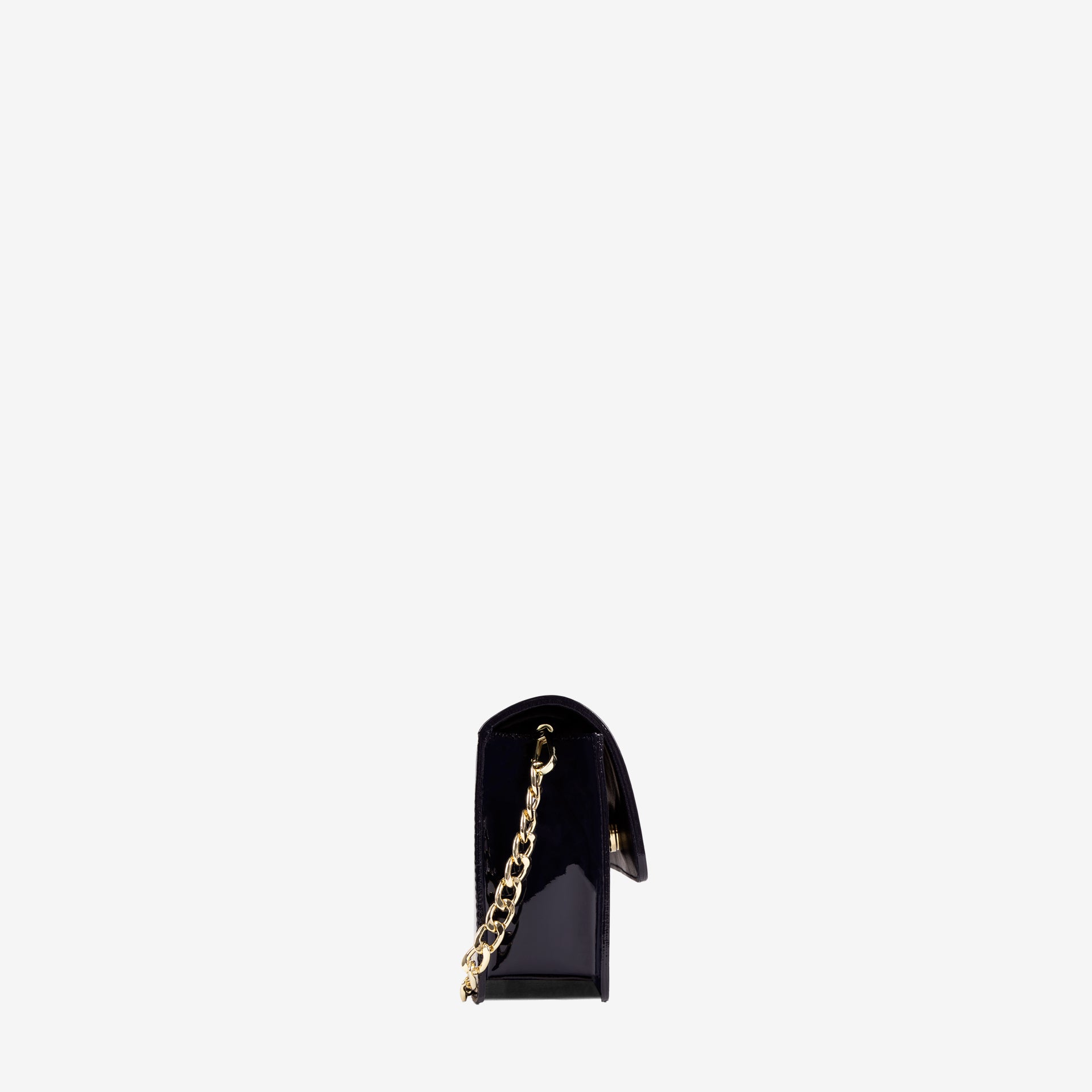 Iconic by Cavalinho Navy Blue Patent Leather Clutch Shoulder Bag SKU 16270648.03 #color_navy
