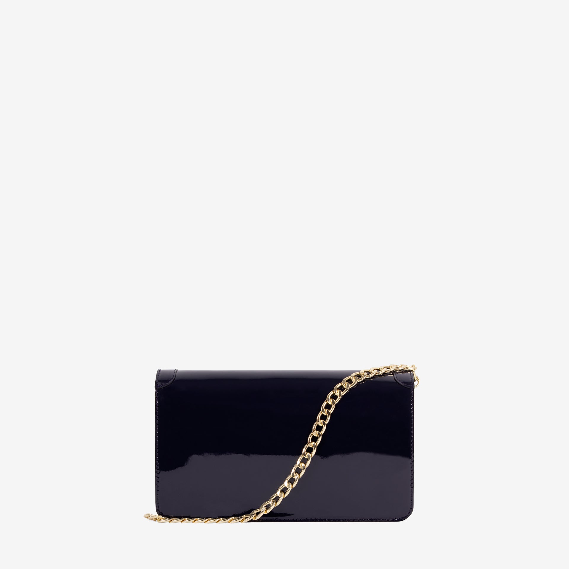 Iconic by Cavalinho Navy Blue Patent Leather Clutch Shoulder Bag SKU 16270648.03 #color_navy