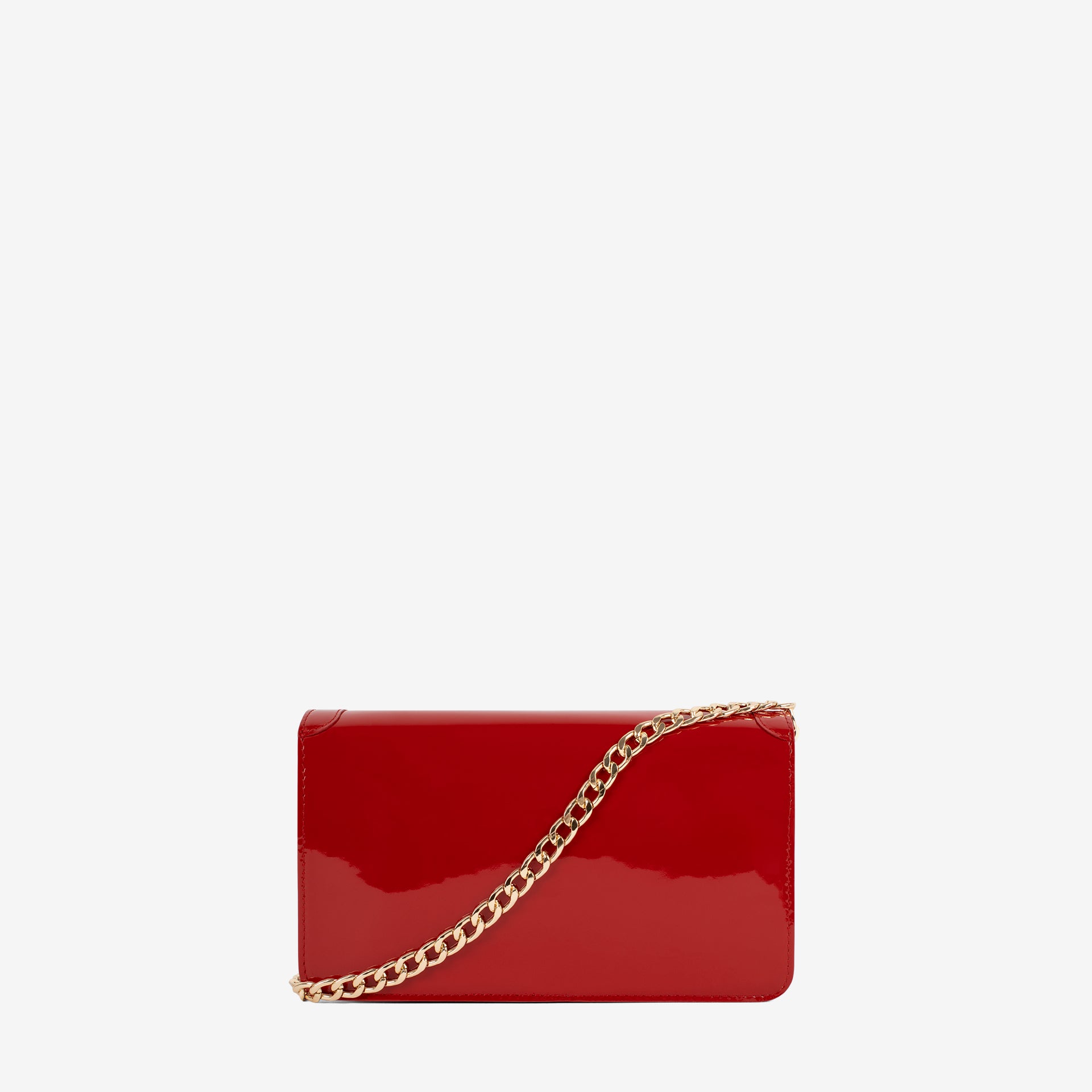 Iconic by Cavalinho Red Patent Leather Clutch Shoulder Bag SKU 16270648.04 #color_red