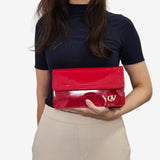 Iconic by Cavalinho Red Patent Leather Clutch Shoulder Bag SKU 16270648.04 #color_red