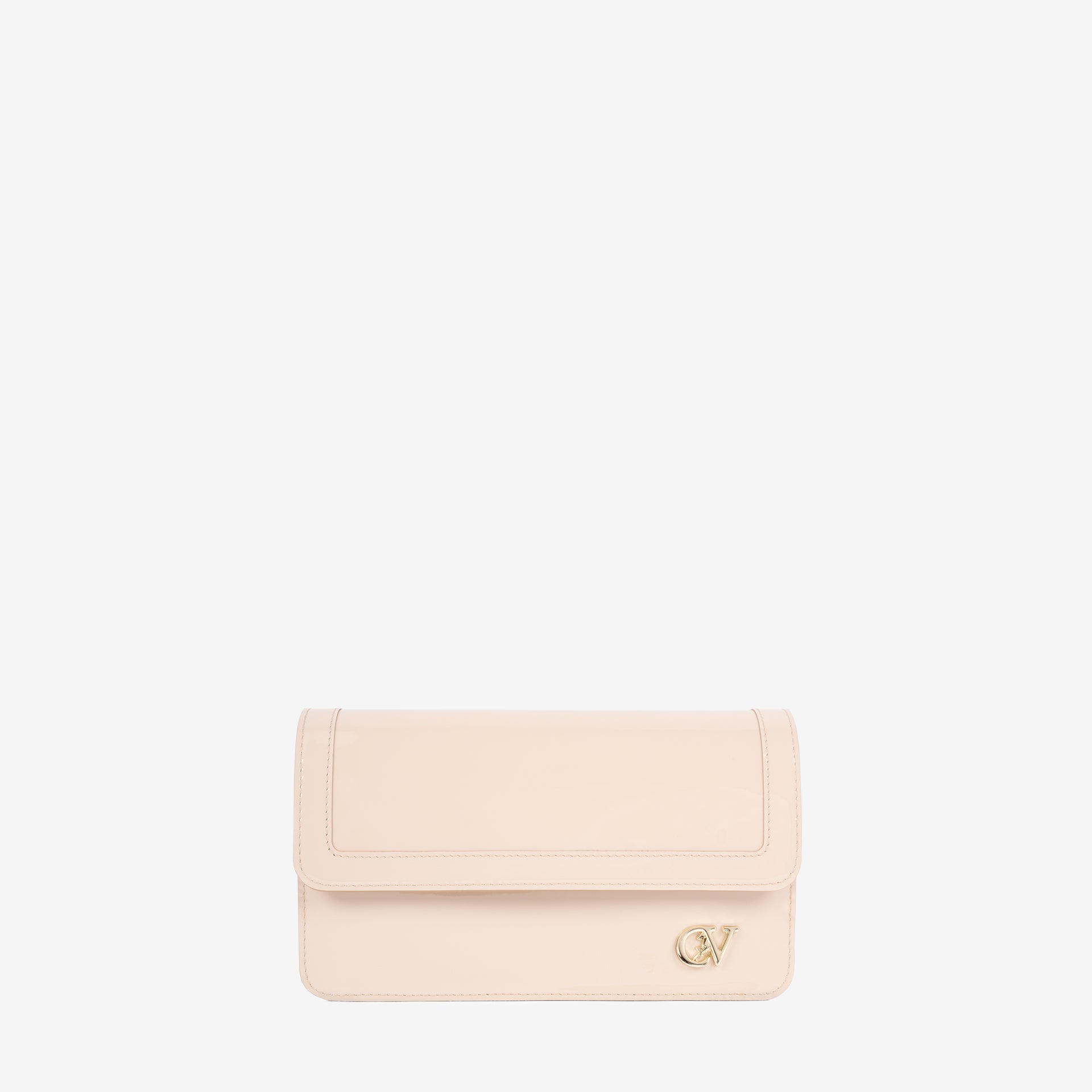 Iconic by Cavalinho Beige Patent Leather Clutch Shoulder Bag SKU 16270648.05 #color_beige