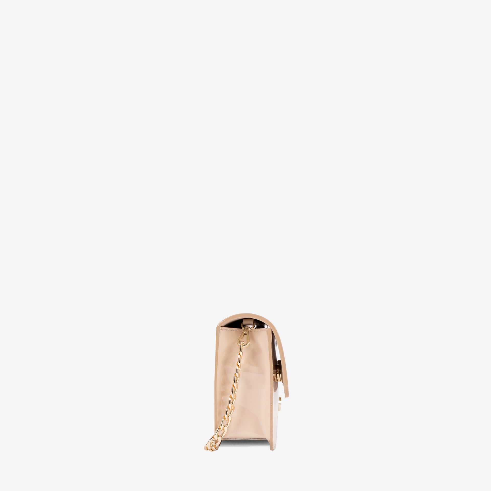 Iconic by Cavalinho Beige Patent Leather Clutch Shoulder Bag SKU 16270648.05 #color_beige