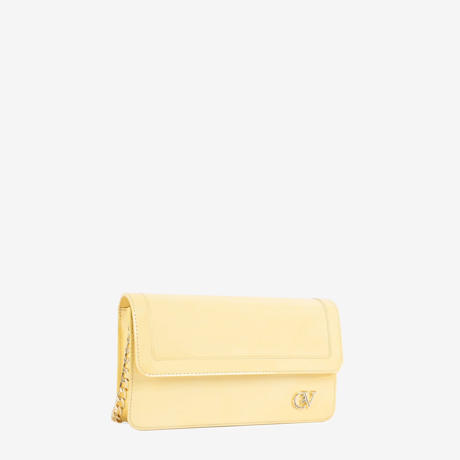 Iconic by Cavalinho Yellow Patent Leather Clutch Shoulder Bag SKU 16270648.08 #color_yellow