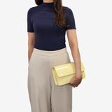 Iconic by Cavalinho Yellow Patent Leather Clutch Shoulder Bag SKU 16270648.08 #color_yellow