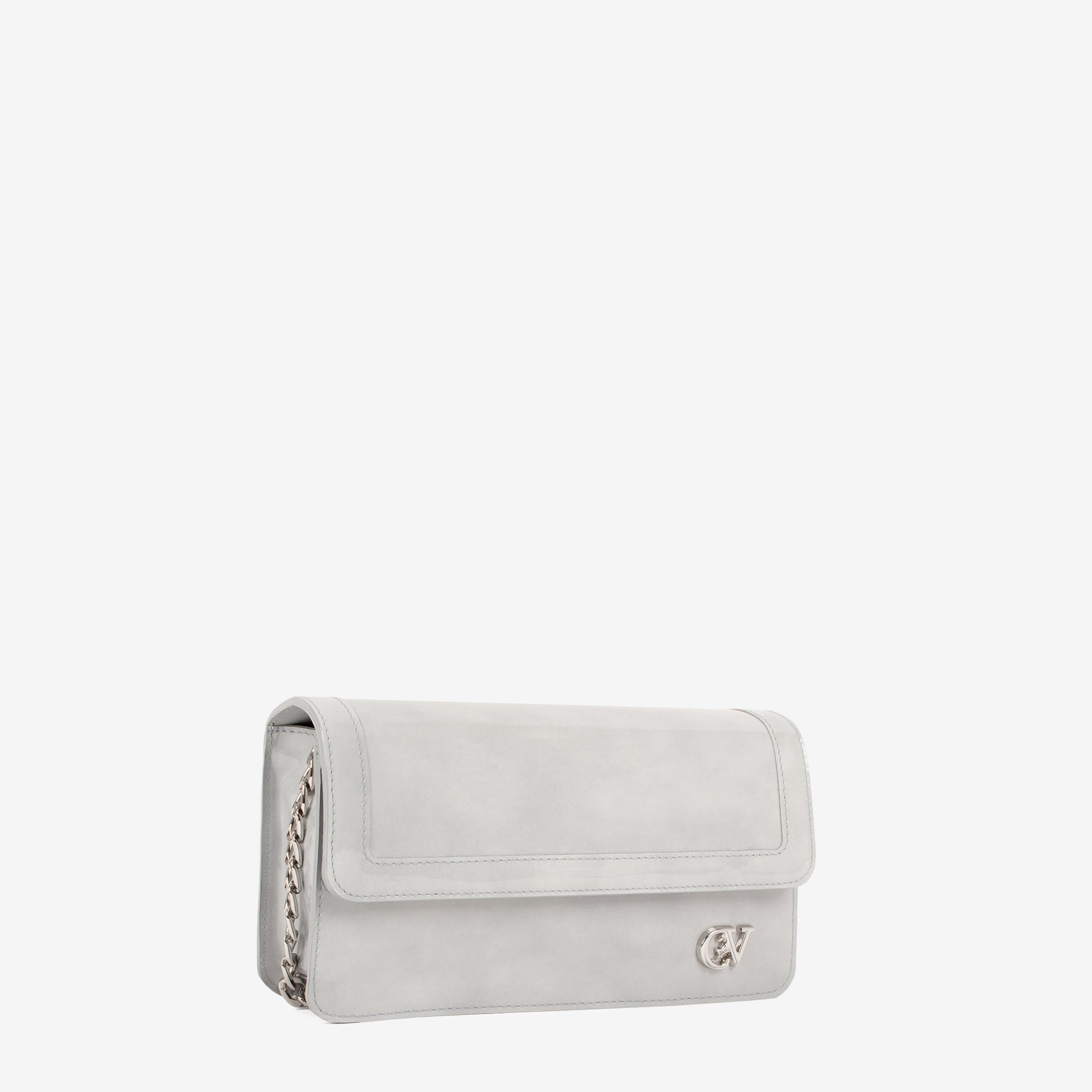 Iconic by Cavalinho Greyish Blue Patent Leather Clutch Shoulder Bag SKU 16270648.10 #color_lightblue