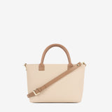 CV by Cavalinho designer handbag in beige and white with patent leather croc-effect detailing SKU 16280635.31 #color_beige / white, beige / blanc, bege / branco