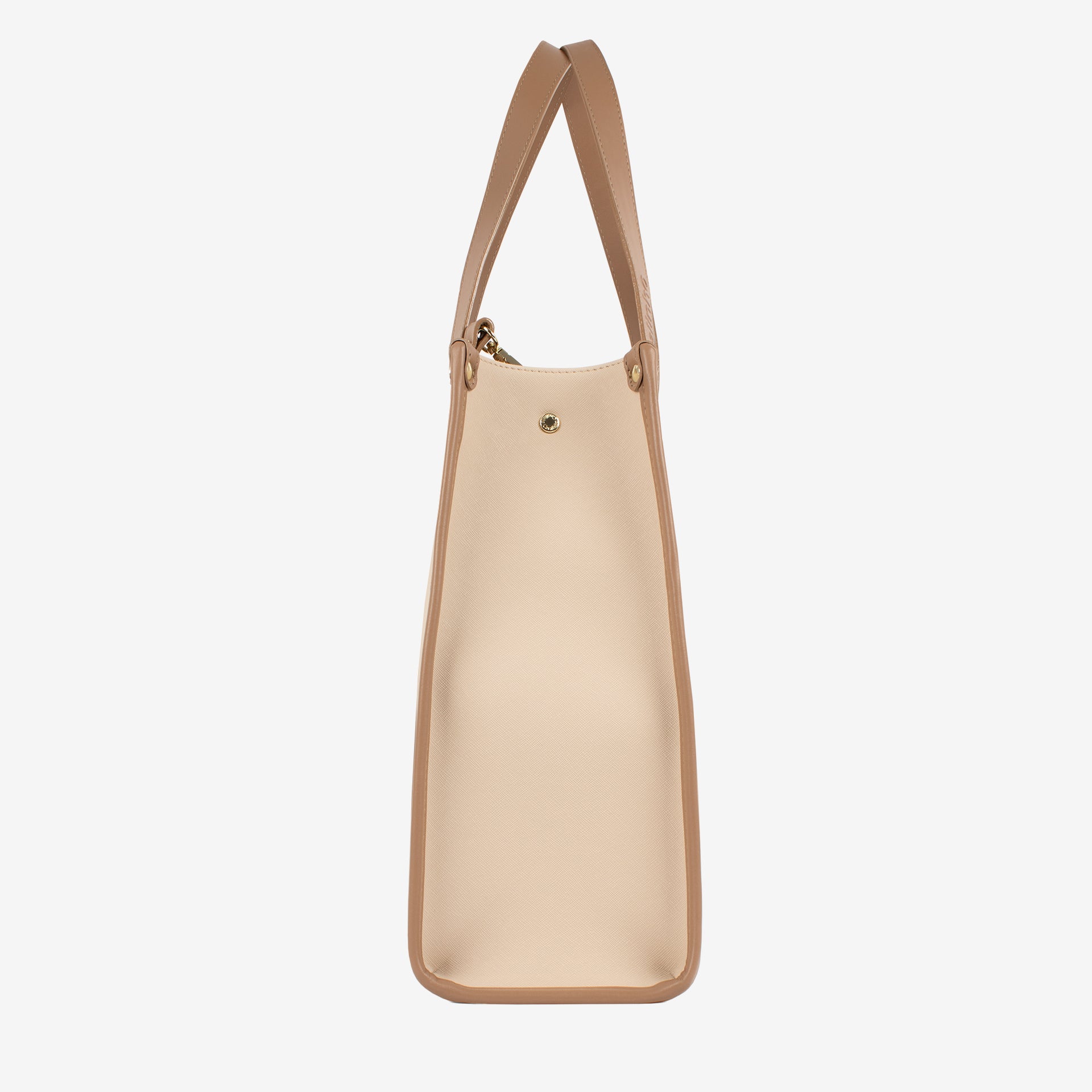 CV by Cavalinho beige and white tote bag with croc-effect patent leather detailing SKU 16280649.31 #color_beige / white, beige / blanc, bege / branco