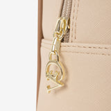 CV by Cavalinho beige and white backpack with croc-effect patent leather detailing SKU 16280653.31 #color_beige / white, beige / blanc, bege / branco