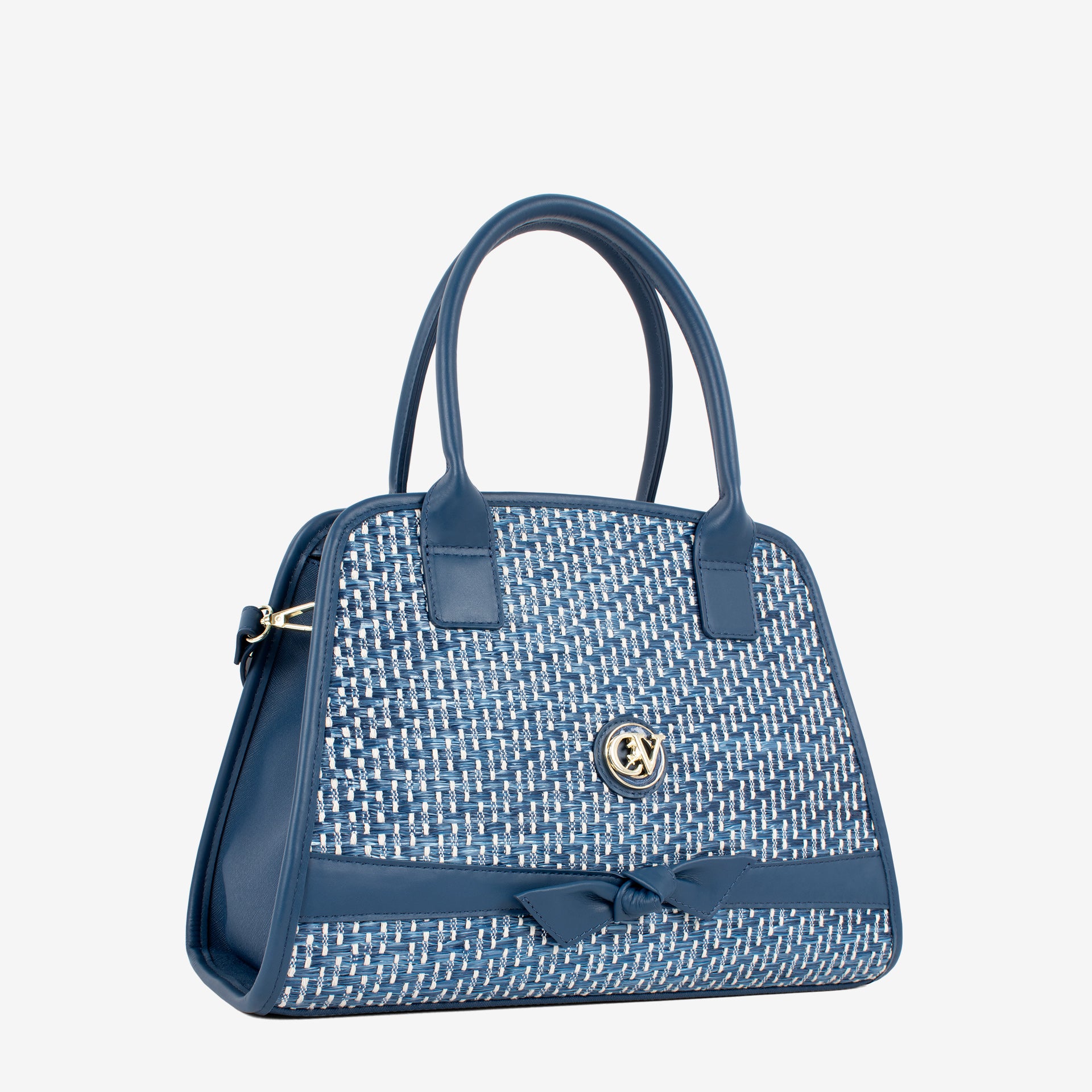 Cavalinho Almare Blue Designer Handbag with Bow SKU 16290624.03 #color_blue