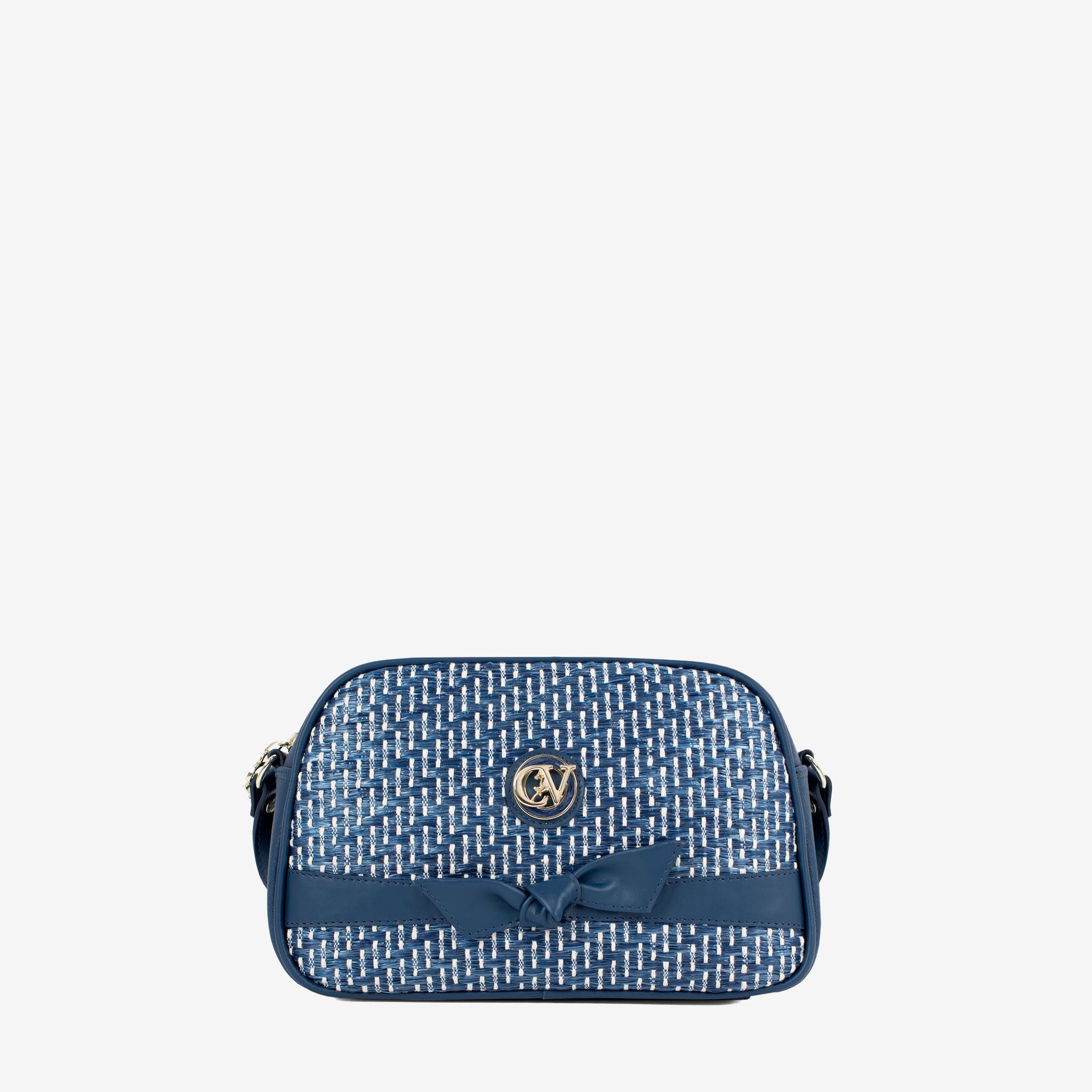Cavalinho Almare Blue Woven Crossbody Bag SKU 16290657.03 #color_blue