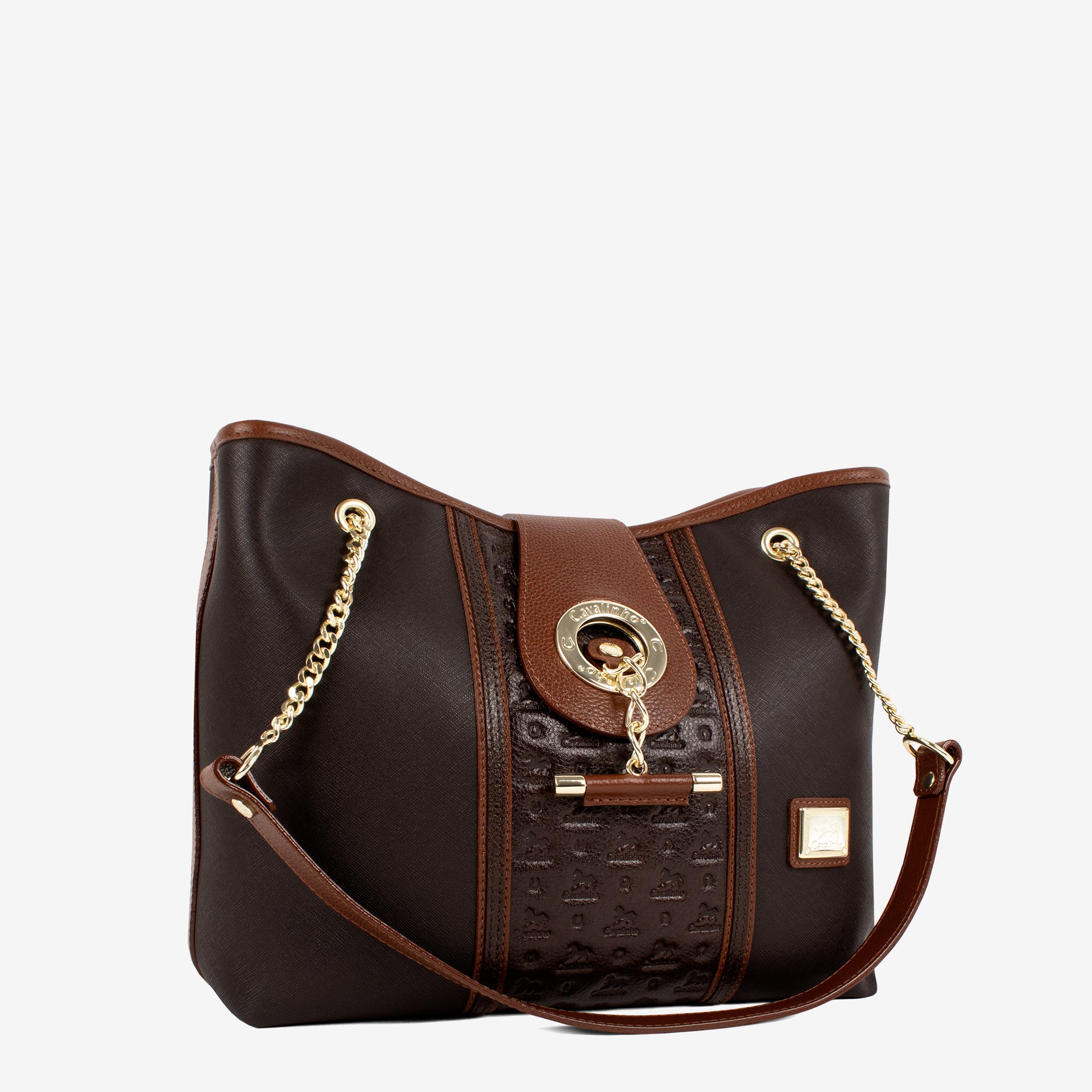 Origem By Cavalinho Brown Shoulder Bag SKU 16300258.20 #color_darkbrown / saddlebrown