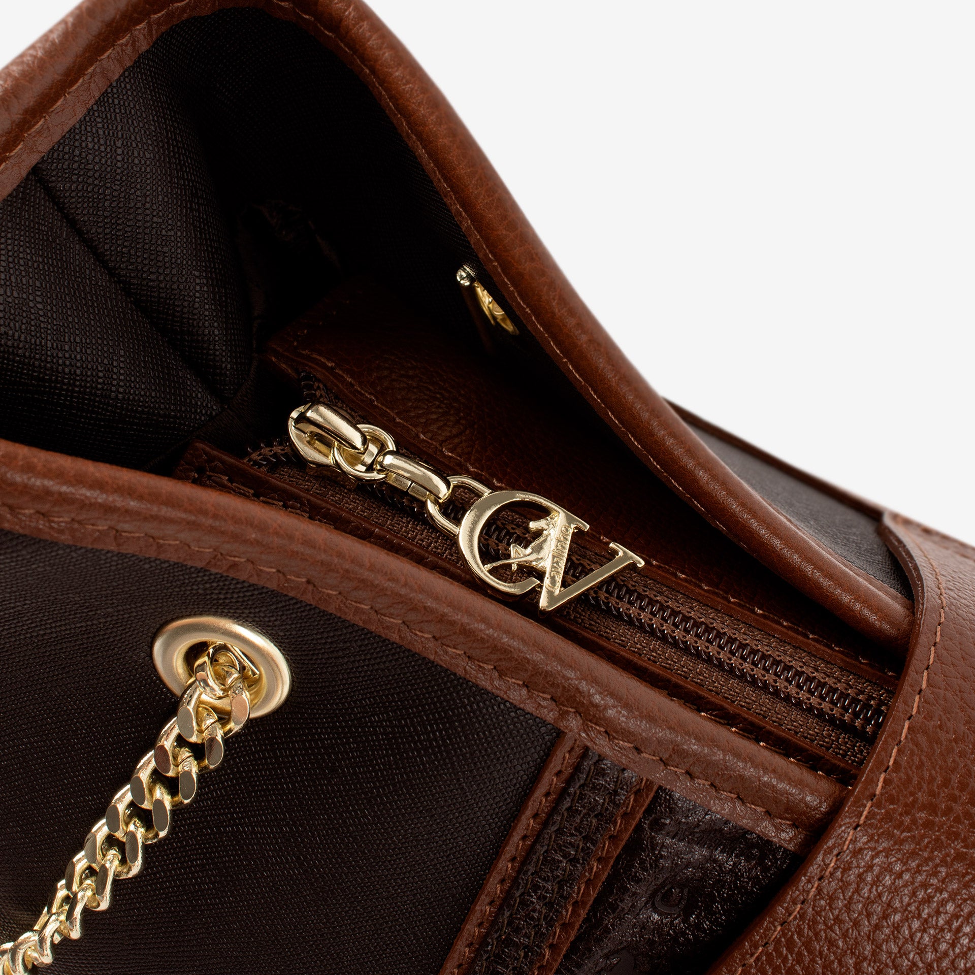 Origem By Cavalinho Brown Shoulder Bag SKU 16300258.20 #color_darkbrown / saddlebrown
