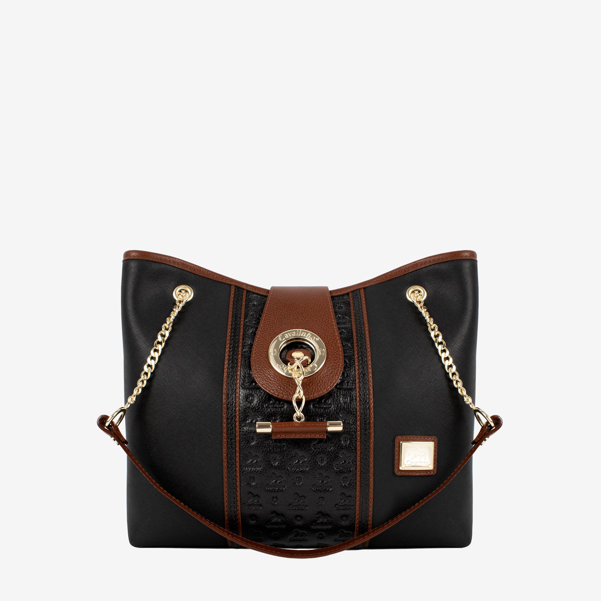 Origem By Cavalinho Black Shoulder Bag SKU 16300258.32 #color_black / brown