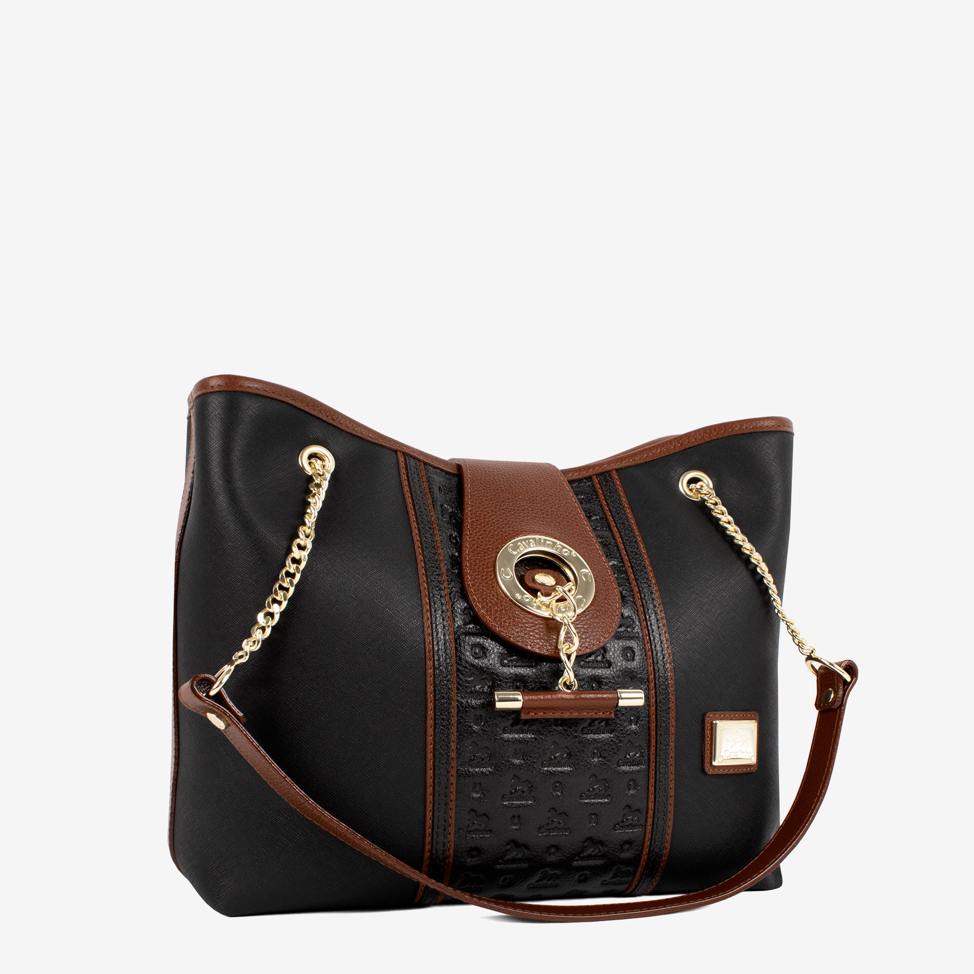 Origem By Cavalinho Black Shoulder Bag SKU 16300258.32 #color_black / brown