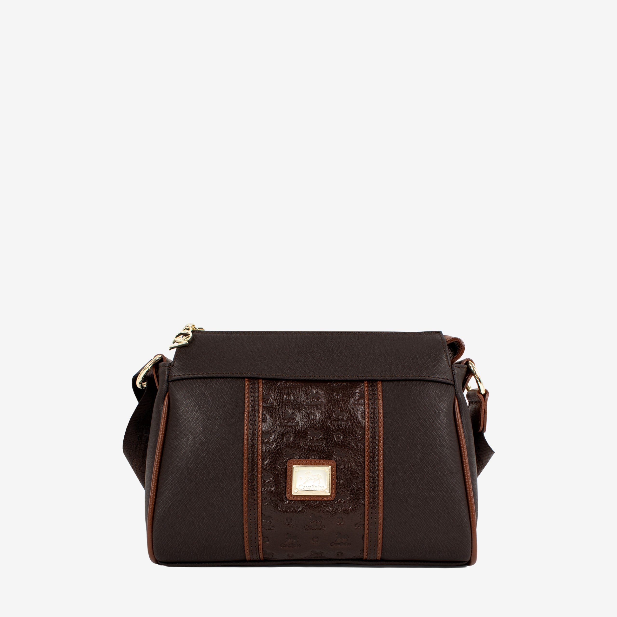 Cavalinho Origem Brown Crossbody Bag SKU 16300344.20 #color_darkbrown / saddlebrown