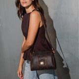 Cavalinho Origem Brown Crossbody Bag SKU 16300344.20 #color_darkbrown / saddlebrown