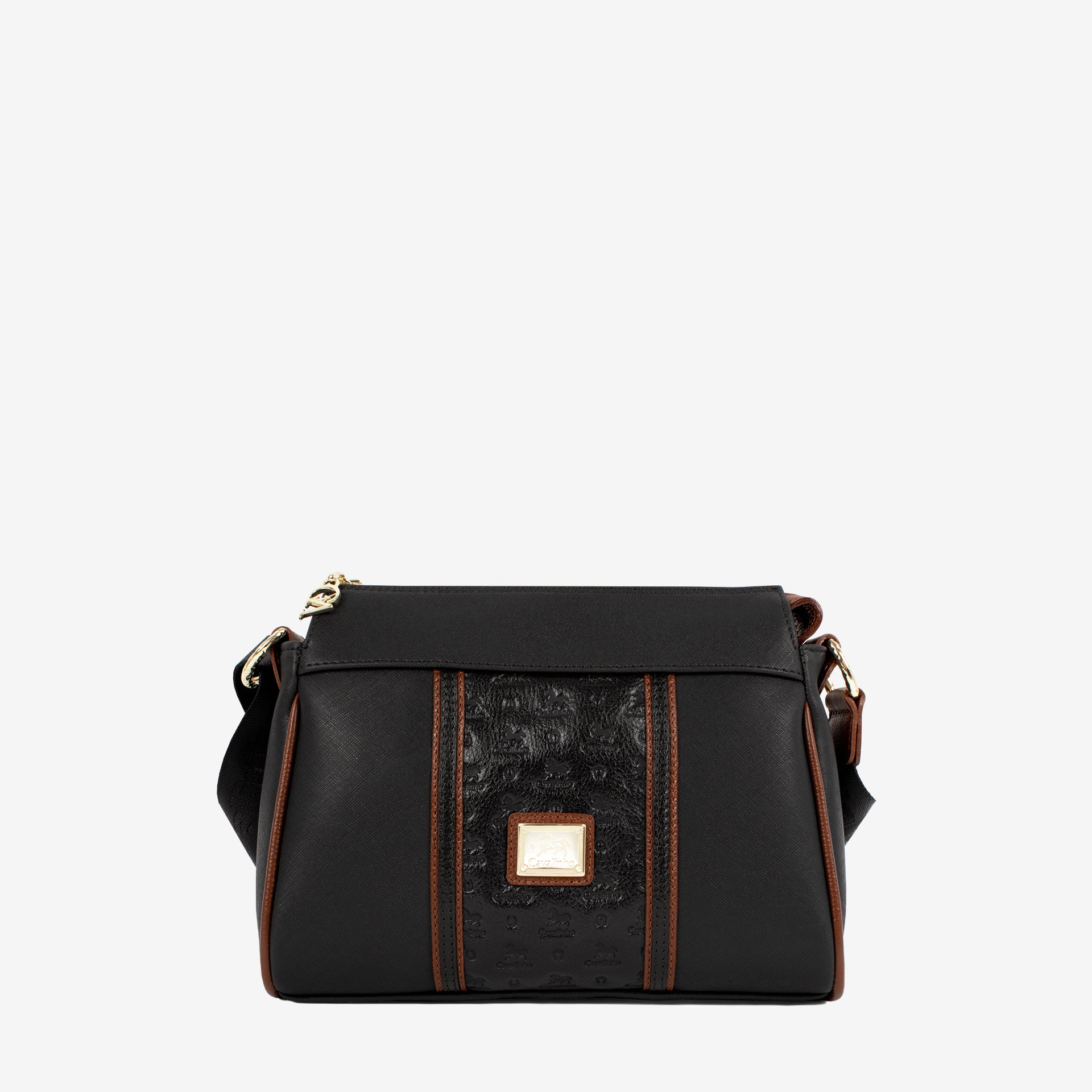 Cavalinho Origem Black Crossbody Bag SKU 16300344.32 #color_black / brown