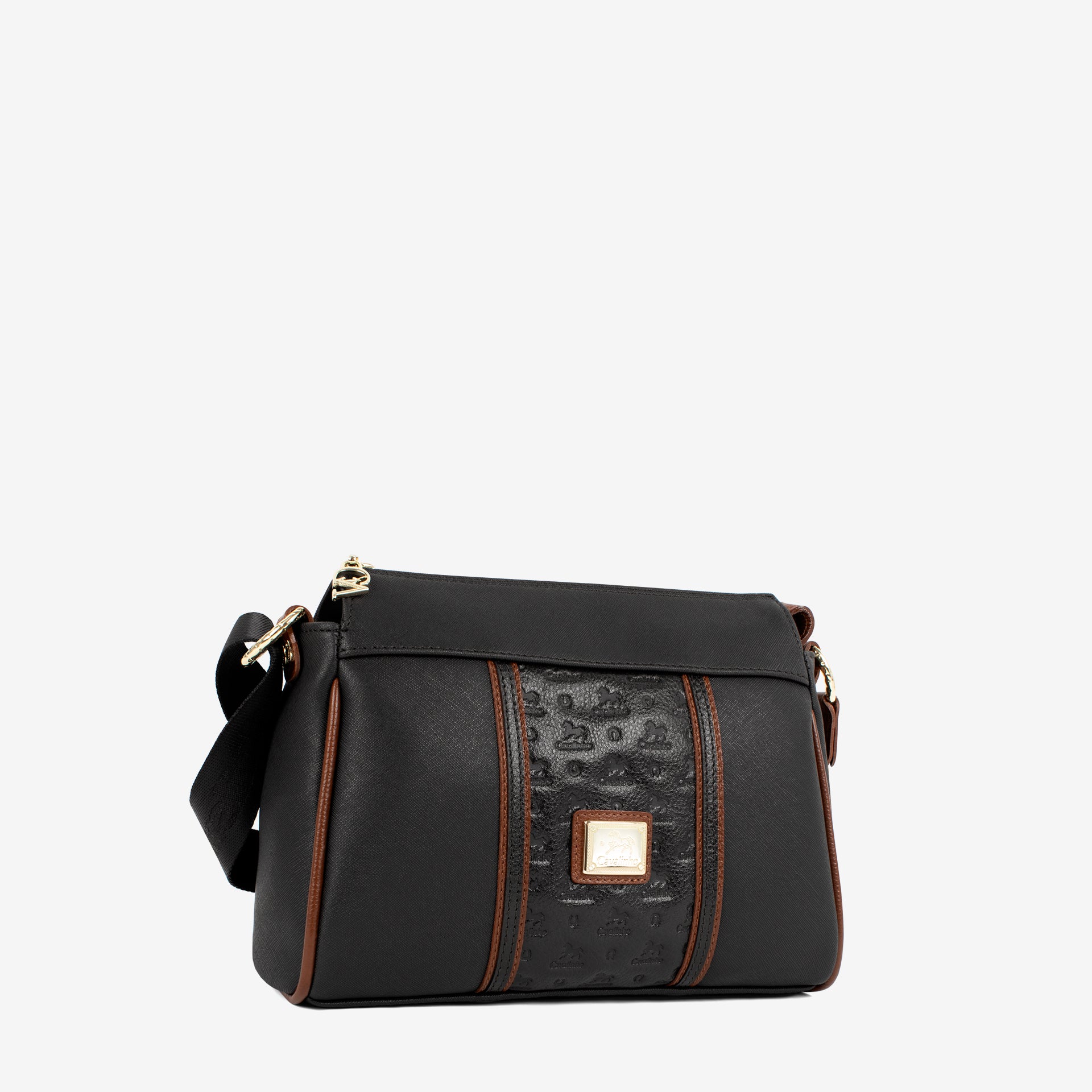 Cavalinho Origem Black Crossbody Bag SKU 16300344.32 #color_black / brown