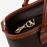 Cavalinho Origem Brown Mini Handbag Tote SKU 16300577.20 #color_darkbrown / saddlebrown