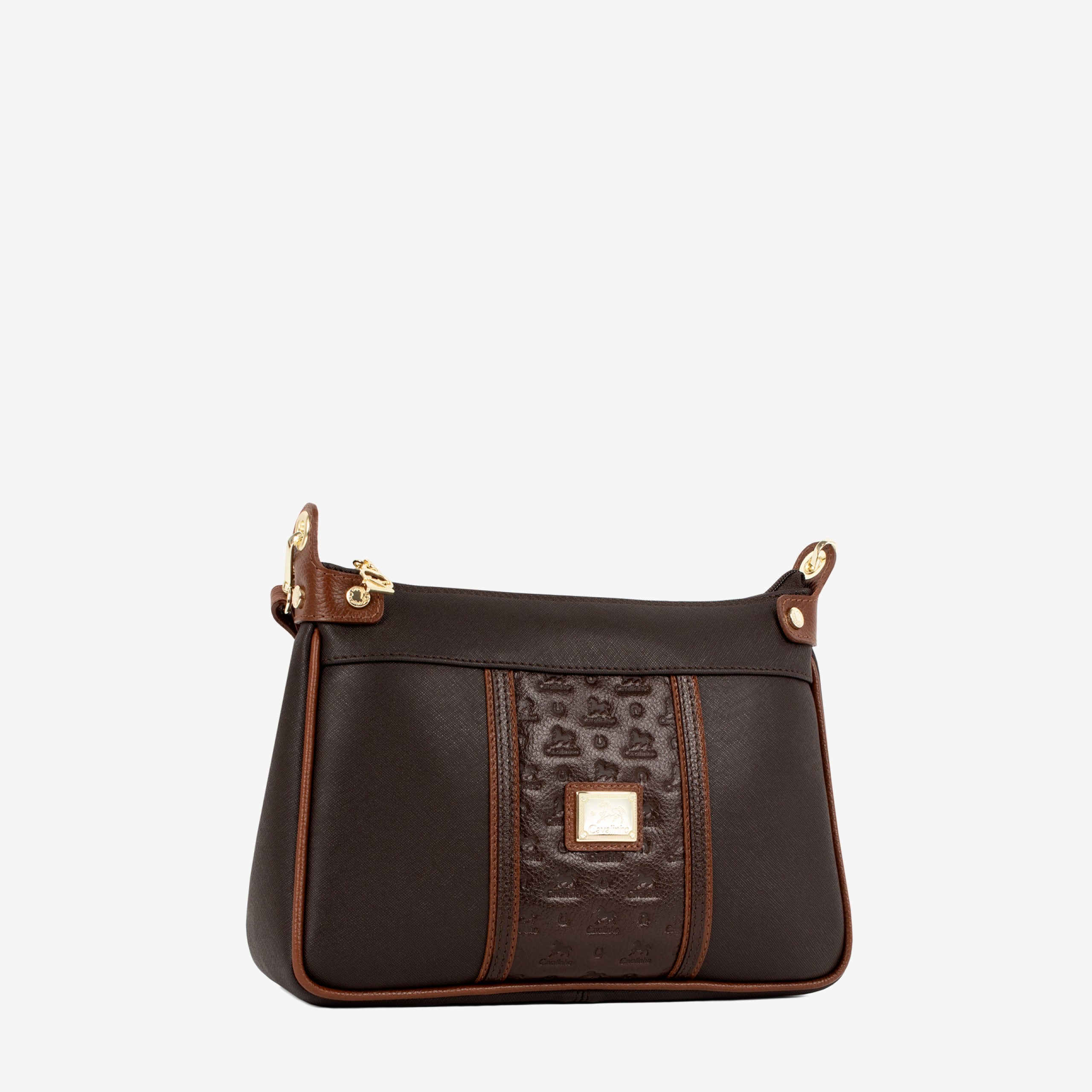 Cavalinho Origem Brown Crossbody Bag SKU 16300592.20 #color_darkbrown / saddlebrown