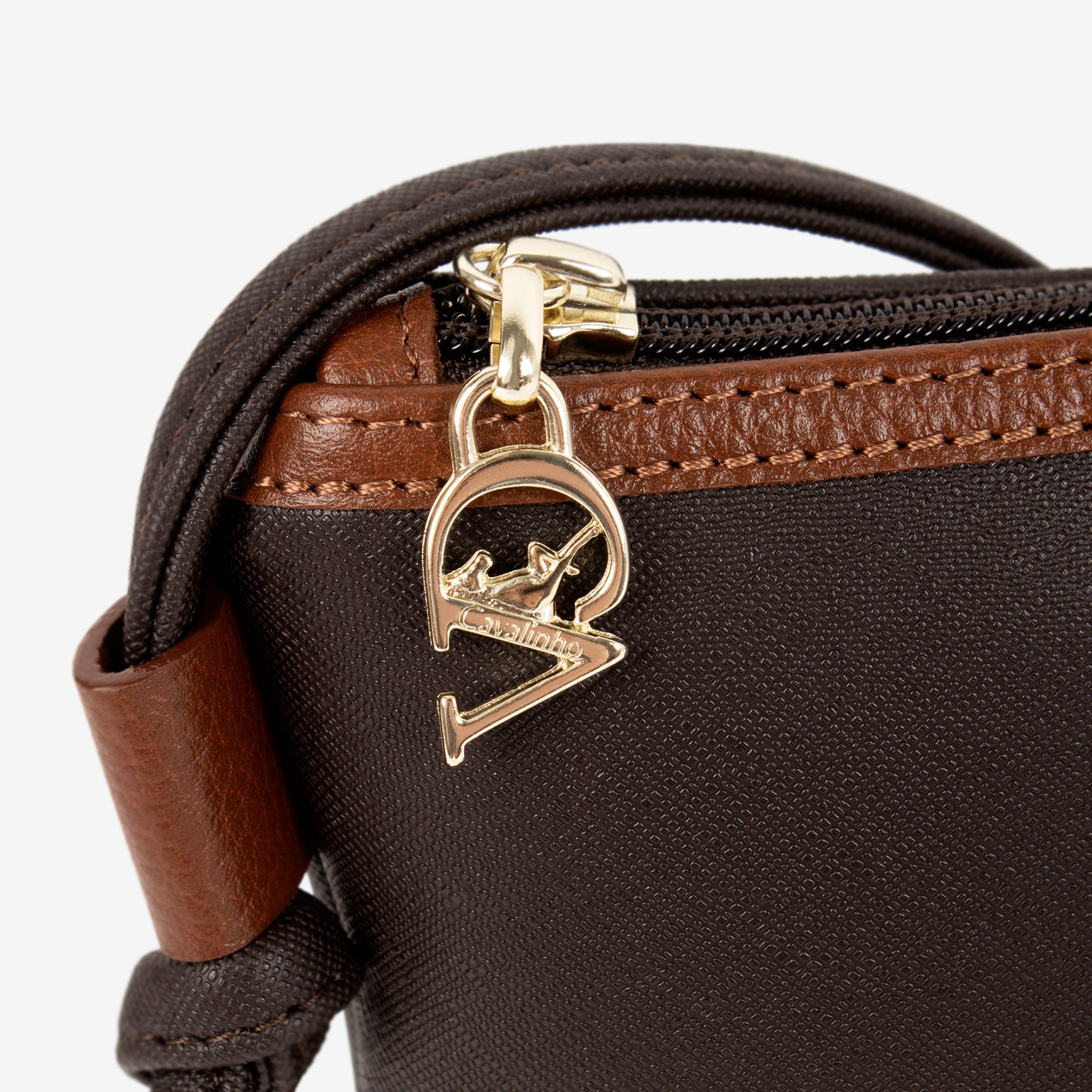 Cavalinho Origem Brown Crossbody Bag SKU 16300593.20 #color_darkbrown / saddlebrown