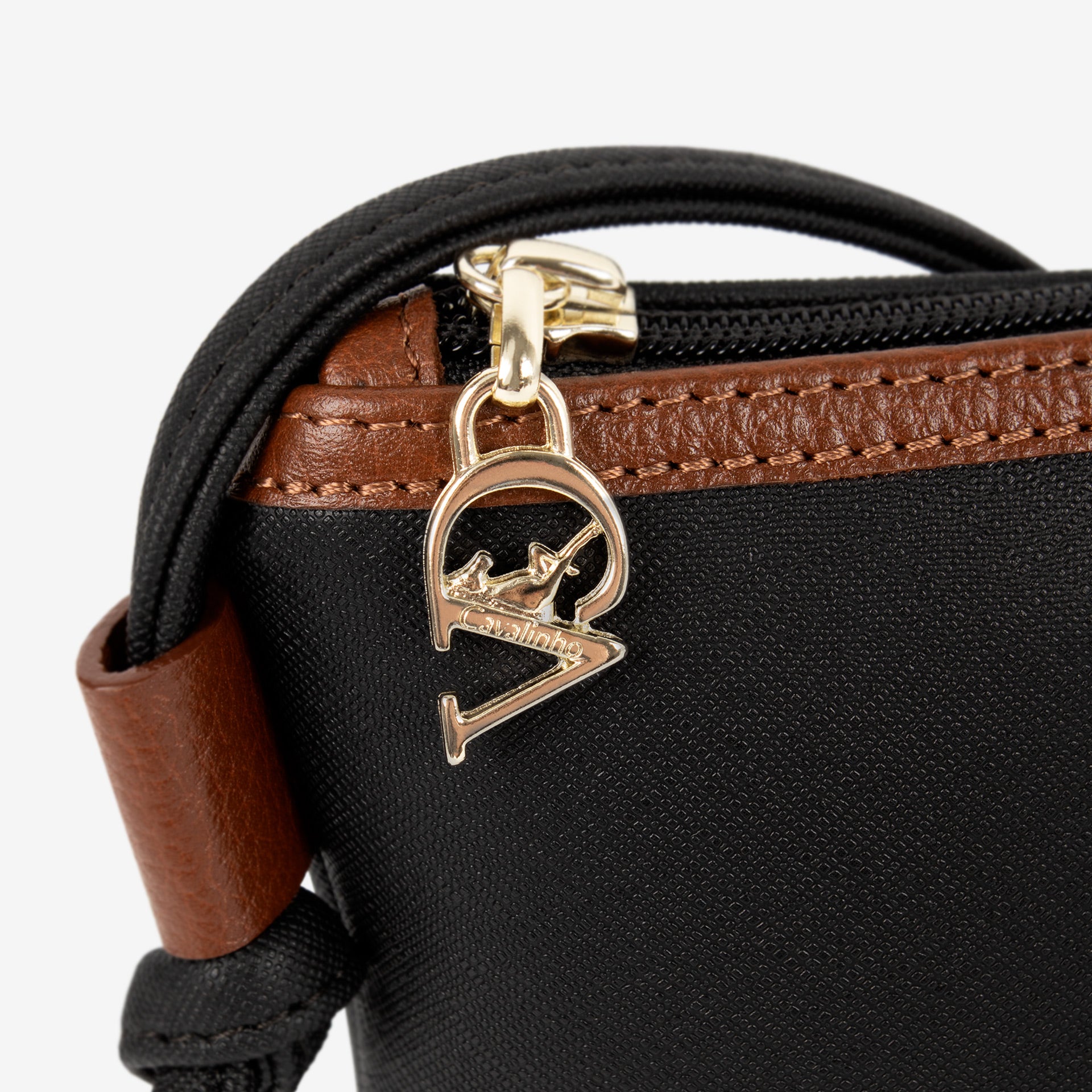 Cavalinho Origem Black Crossbody Bag SKU 16300593.32 #color_black / brown