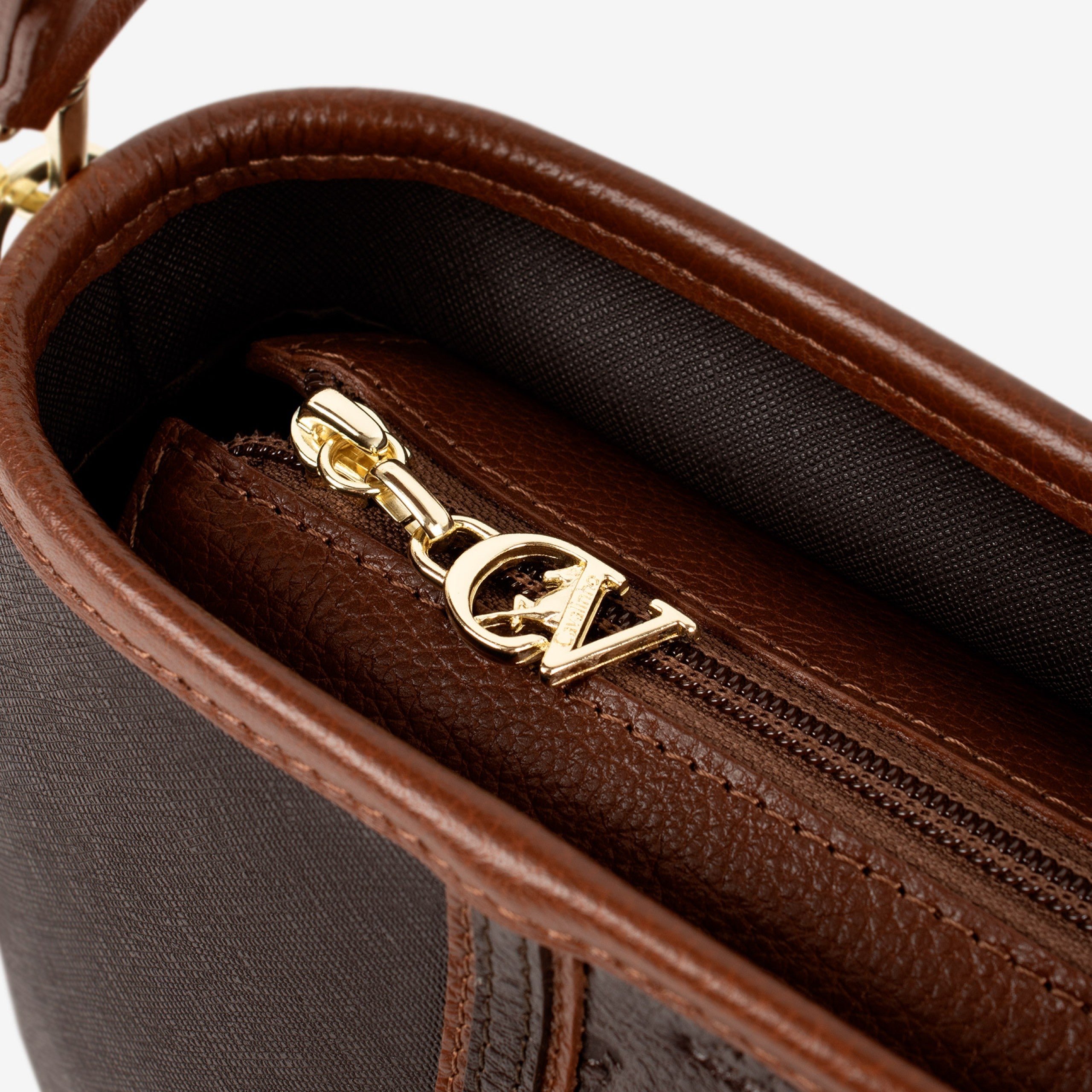 Cavalinho Origem Brown Handbag Shoulder Bag SKU 16300615.20 #color_darkbrown / saddlebrown