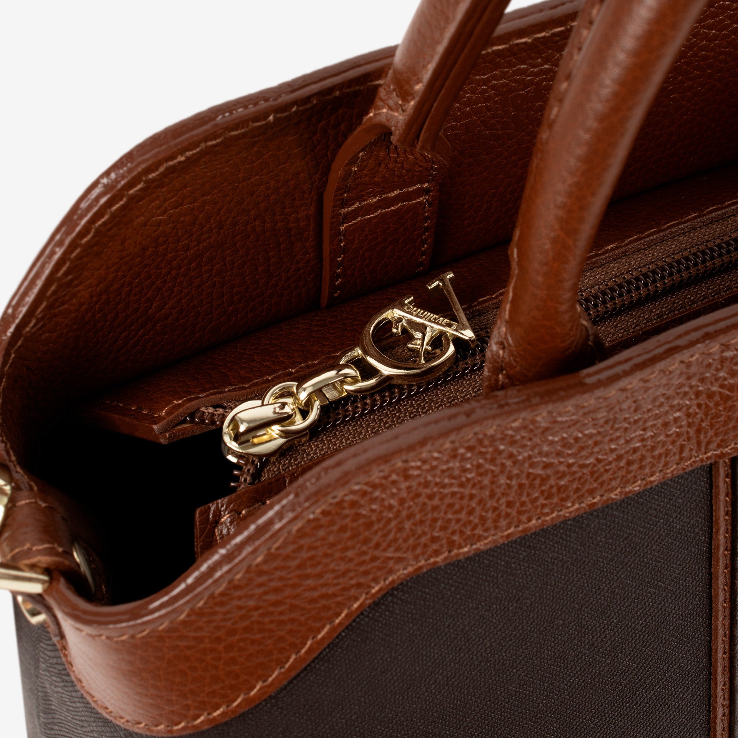 Cavalinho Origem Brown Handbag SKU 16300661.20 #color_darkbrown / saddlebrown