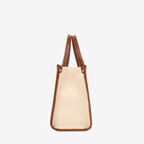 Essence Handbag SKU 16310480.48 #color_saddlebrown / beige / navy