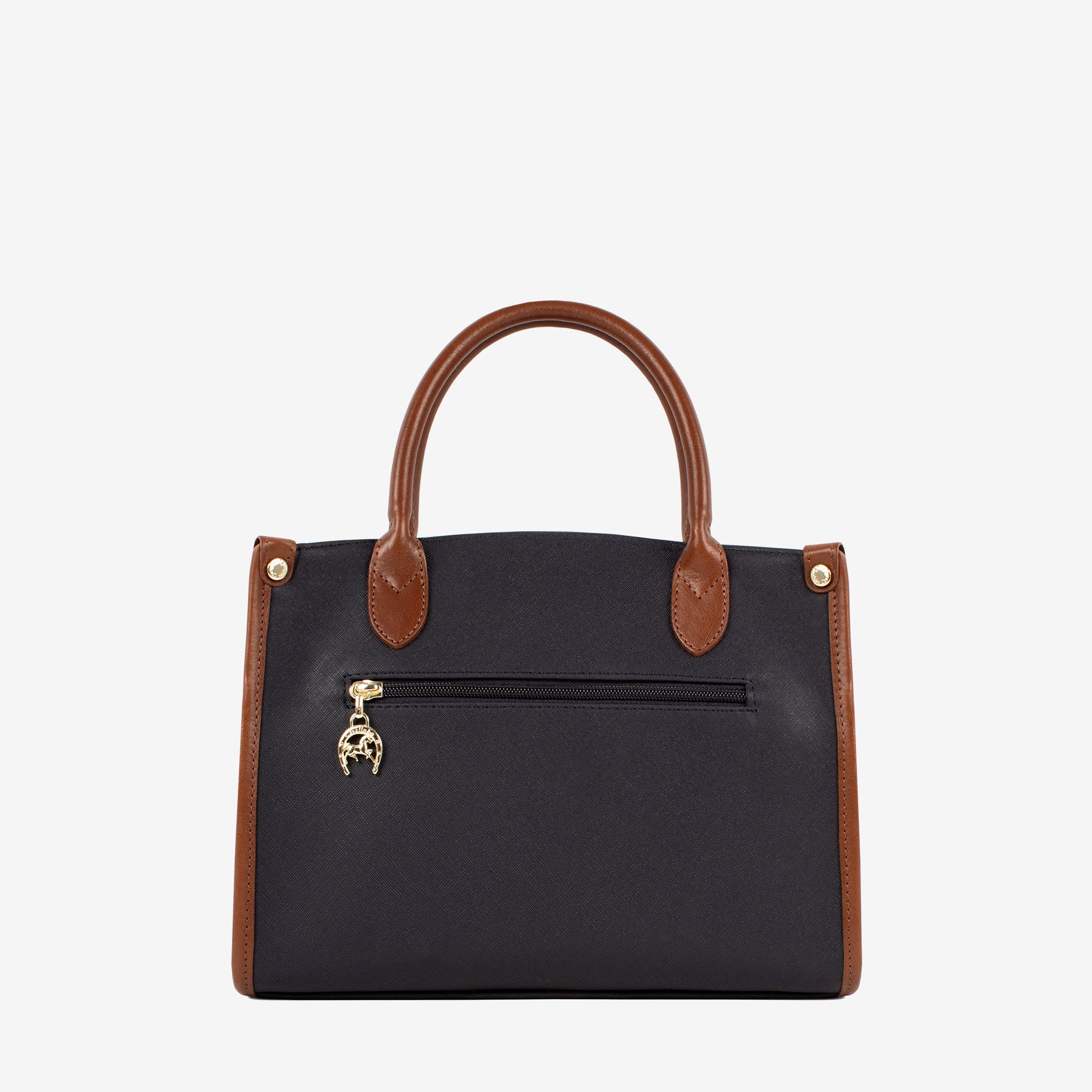 Essence Handbag SKU 16310480.48 #color_saddlebrown / beige / navy