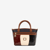 Cavalinho Essence Mini Handbag SKU 16310572.48 #color_saddlebrown / beige / navy