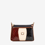 Essence Shoulder Bag SKU 16310592.48 #color_saddlebrown / beige / navy
