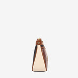 Essence Shoulder Bag SKU 16310592.48 #color_saddlebrown / beige / navy