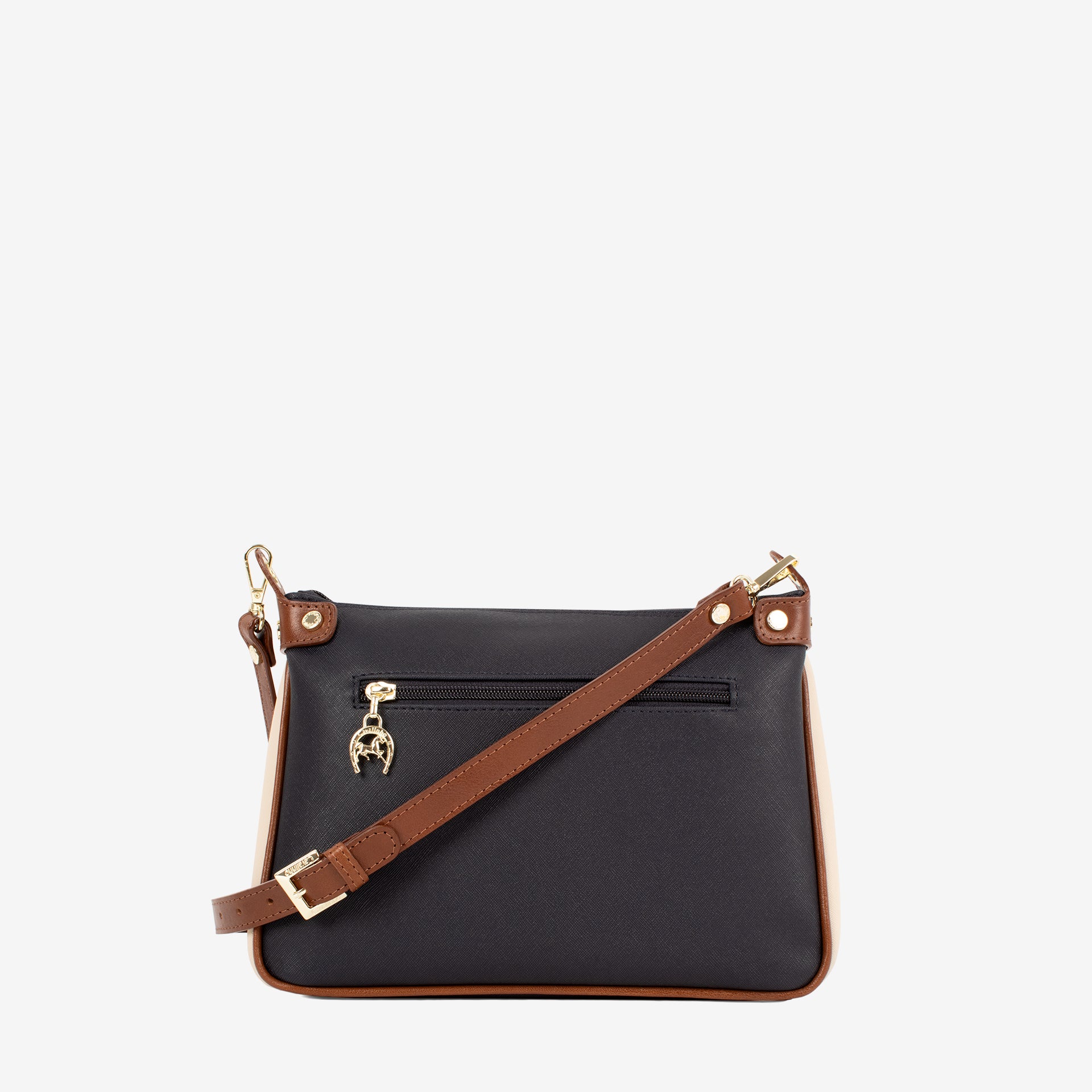 Essence Shoulder Bag SKU 16310592.48 #color_saddlebrown / beige / navy
