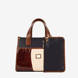 Cavalinho Essence Handbag SKU 16310611.48 #color_saddlebrown / beige / navy