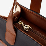 Cavalinho Essence Handbag SKU 16310611.48 #color_saddlebrown / beige / navy