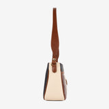 Cavalinho Essence Shoulder Bag SKU 16310663.48 #color_saddlebrown / beige / navy