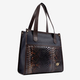 Cavalinho Memoris By CV Tote Bag SKU 16320649.22 #color_navy / brown