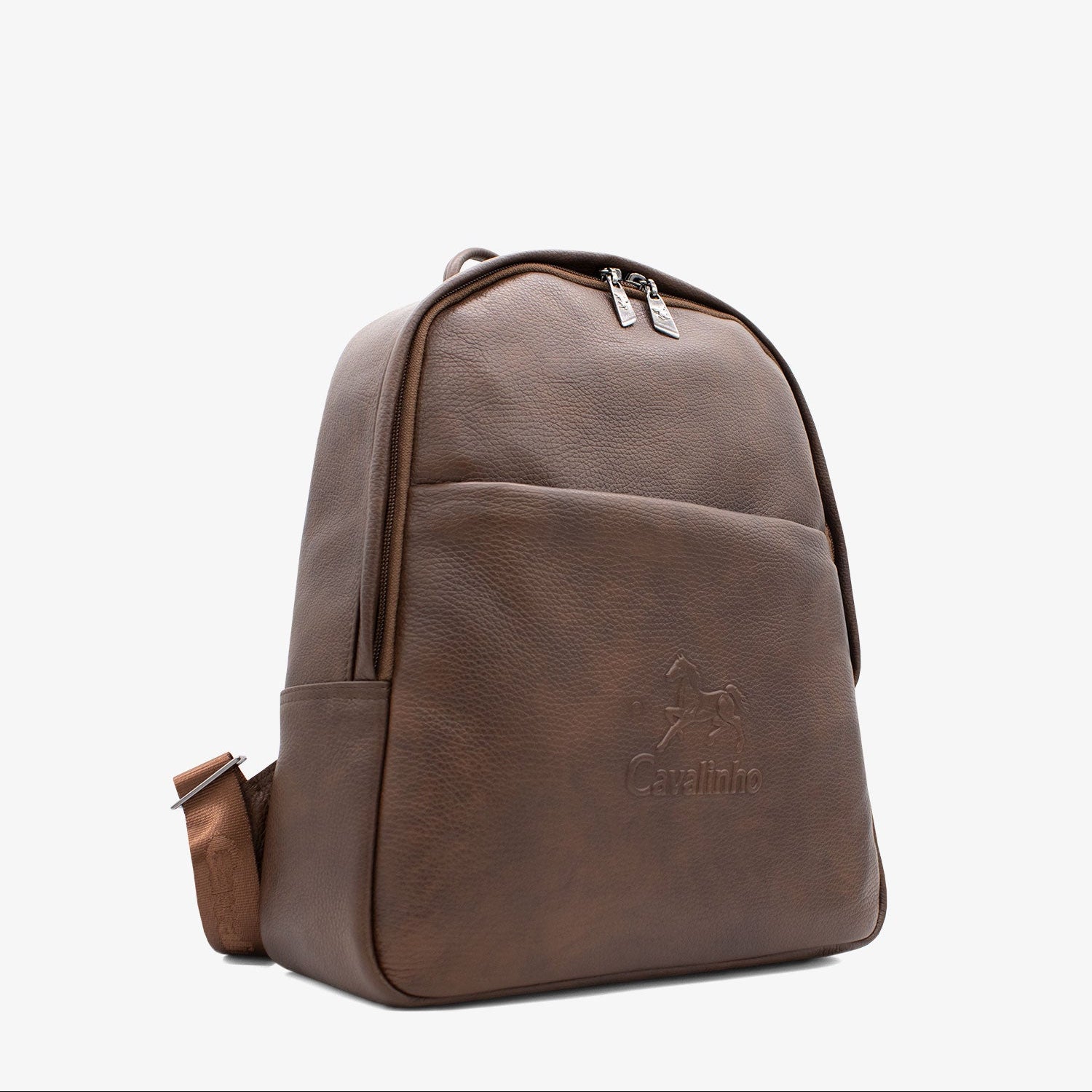 Cavalinho El Estribo Leather Backpack for men SKU 18040101.13 #color_SaddleBrown
