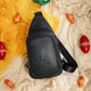 Cavalinho Leather Sling Bag - Black - 18040416.01_LifeStyle
