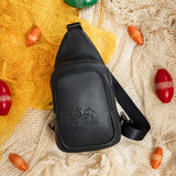 #color_ Black | Cavalinho Leather Sling Bag - Black - 18040416.01_LifeStyle