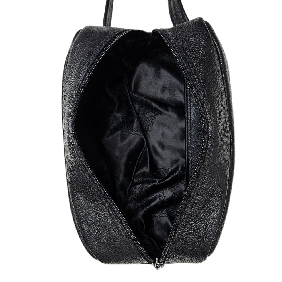 Cavalinho El Estribo Leather Toiletry Bag SKU 18040537.01 #color_black