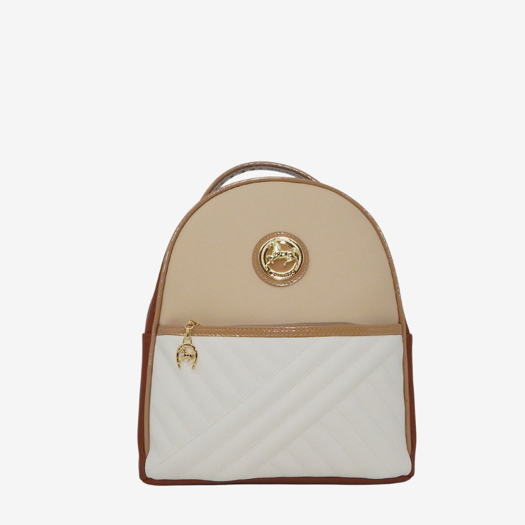Cavalinho Ciao Bella Backpack Purse SKU 18060207.31 #color_beige / white