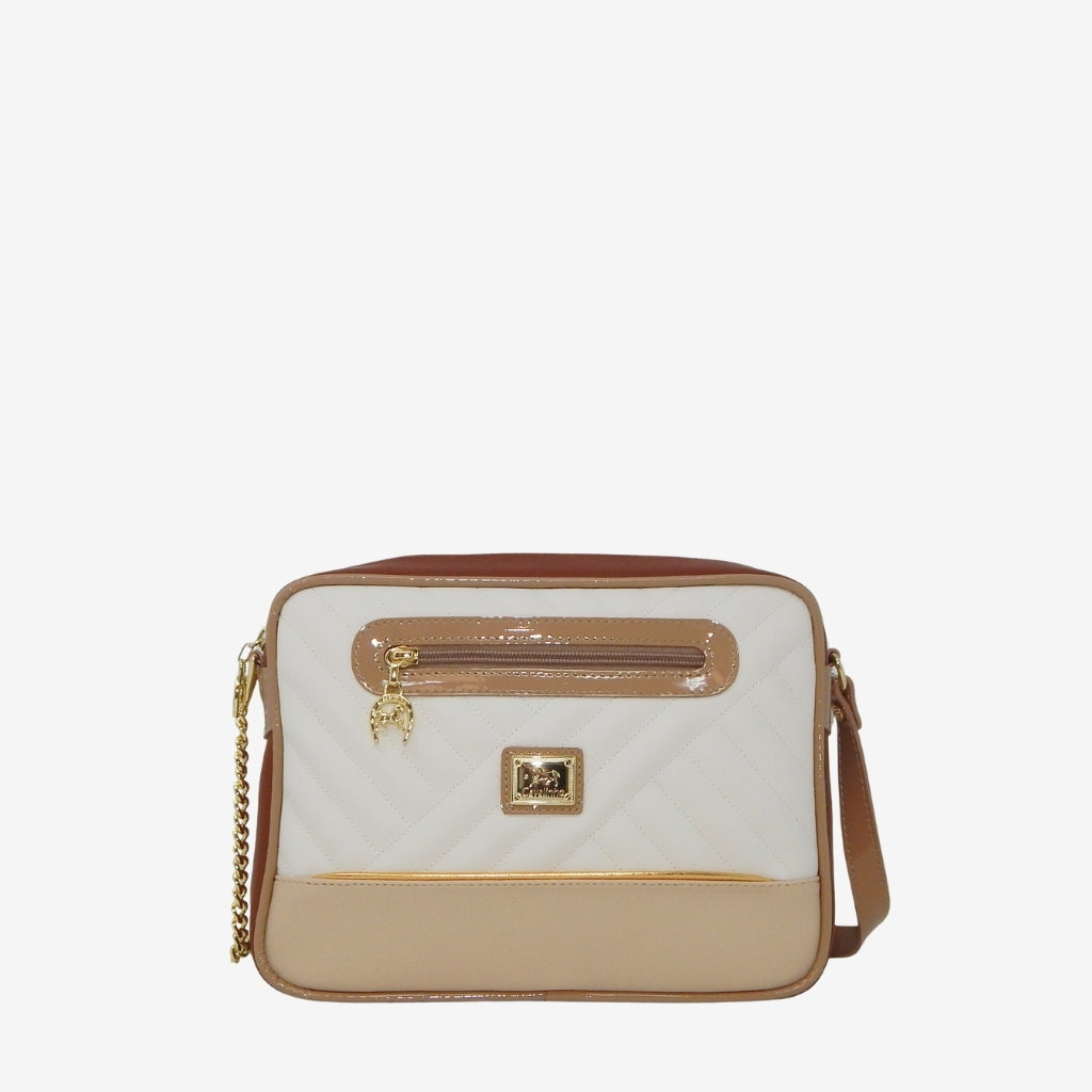 Cavalinho Ciao Bella Designer Crossbody Bag SKU 18060251.31 #color_beige / white
