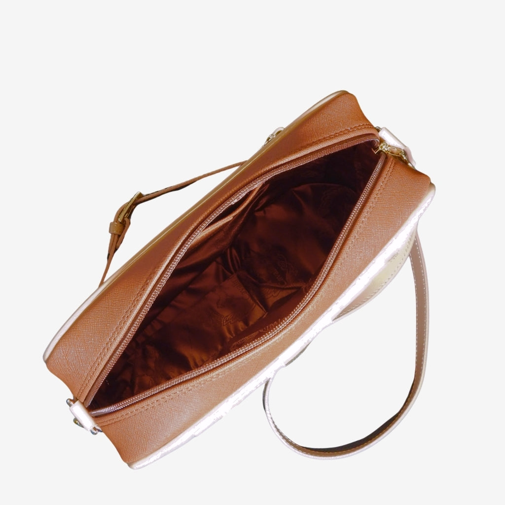 Cavalinho Ciao Bella Designer Crossbody Bag SKU 18060251.31 #color_beige / white