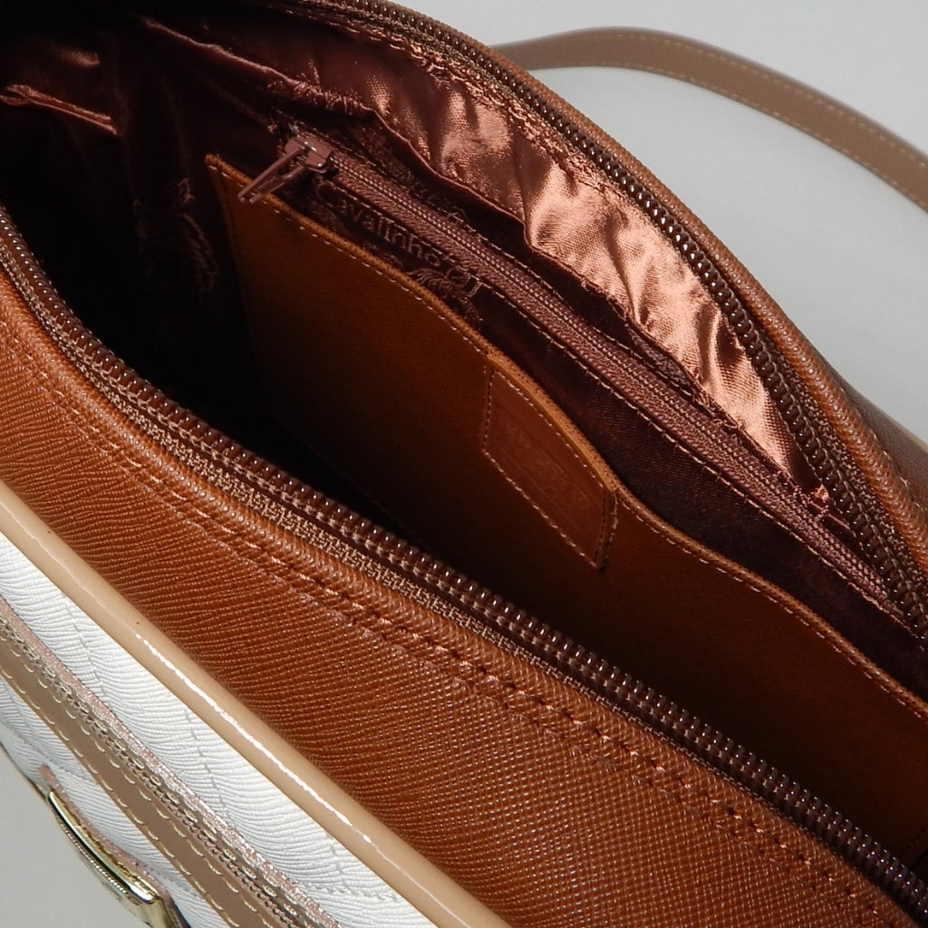 Cavalinho Ciao Bella Designer Crossbody Bag SKU 18060251.31 #color_beige / white