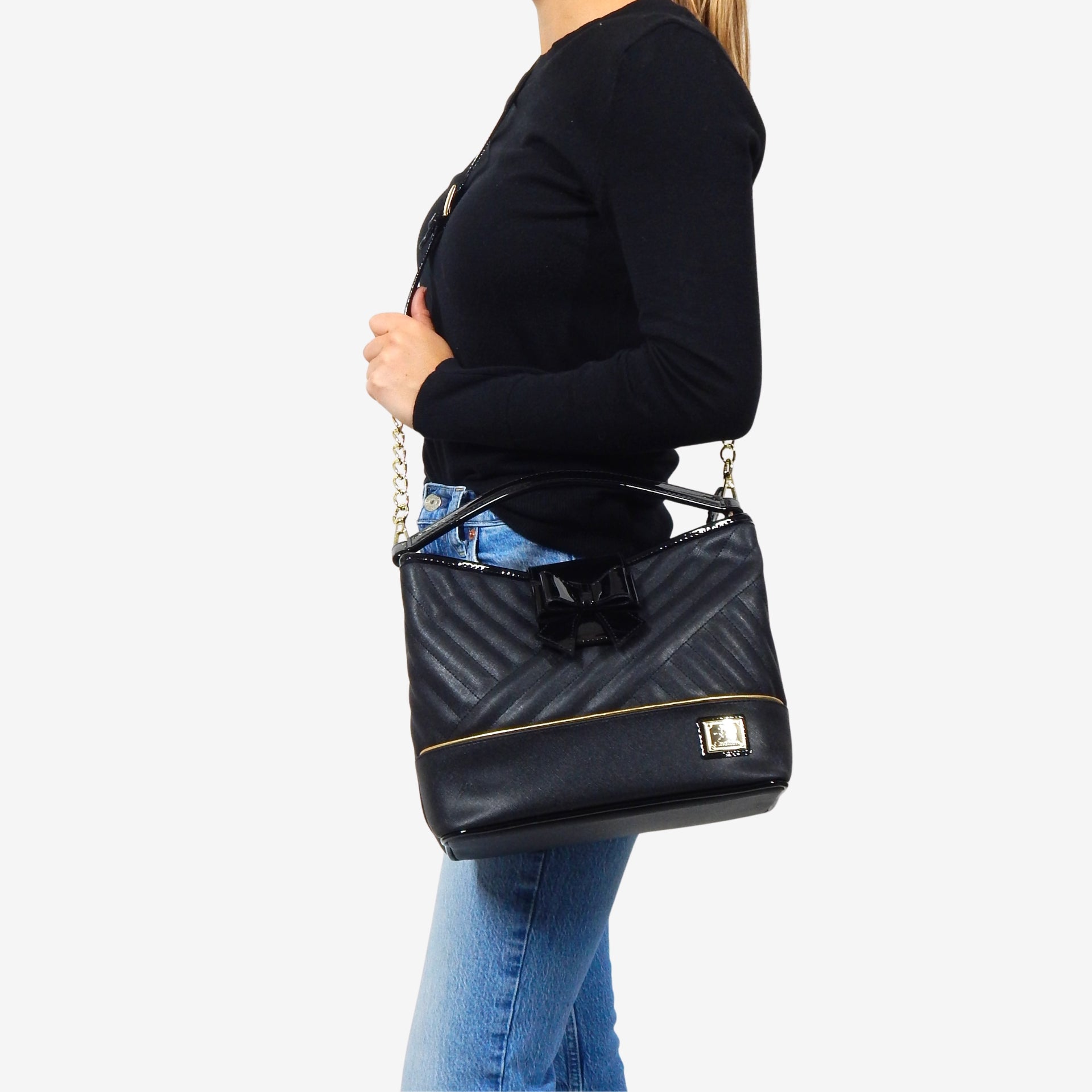 Cavalinho Ciao Bella Black Handbag SKU 18060272.01 #color_black