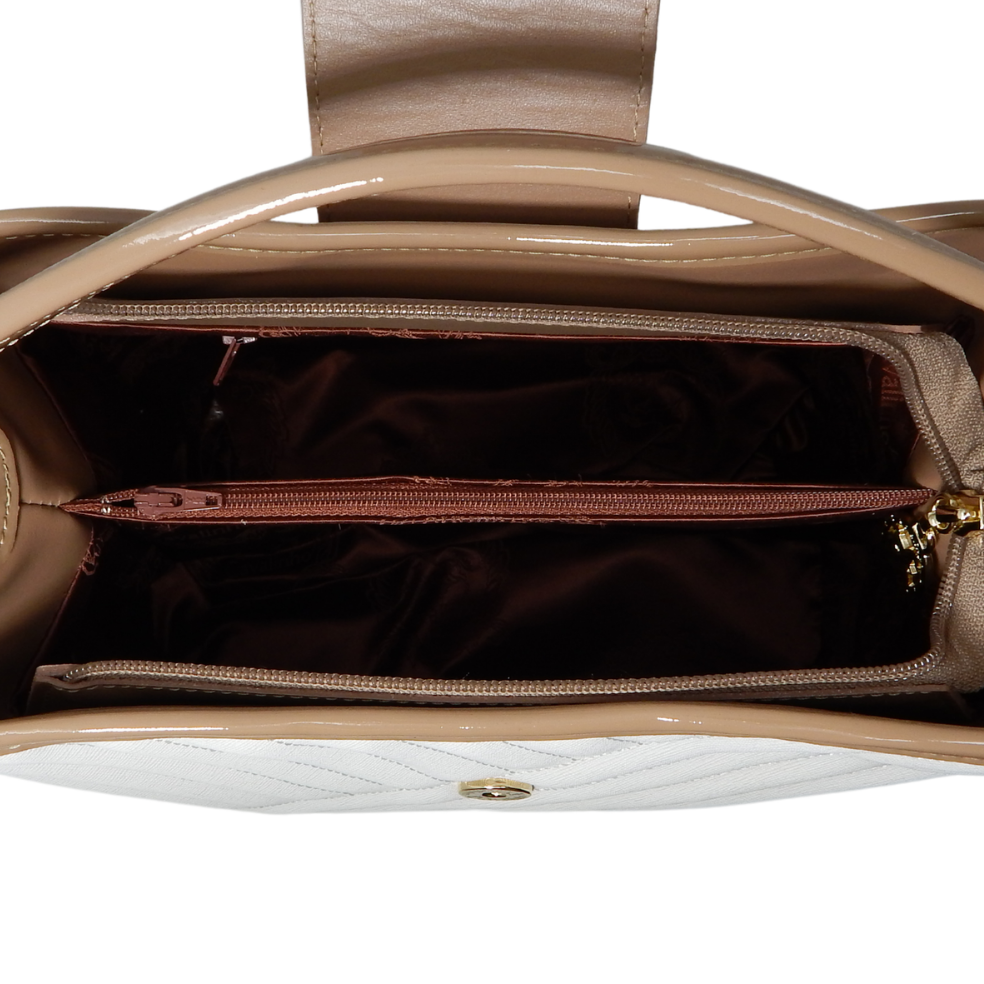 Cavalinho Ciao Bella Handbag SKU 18060272 #color_saddlebrown multi-color, saddlebrown, black