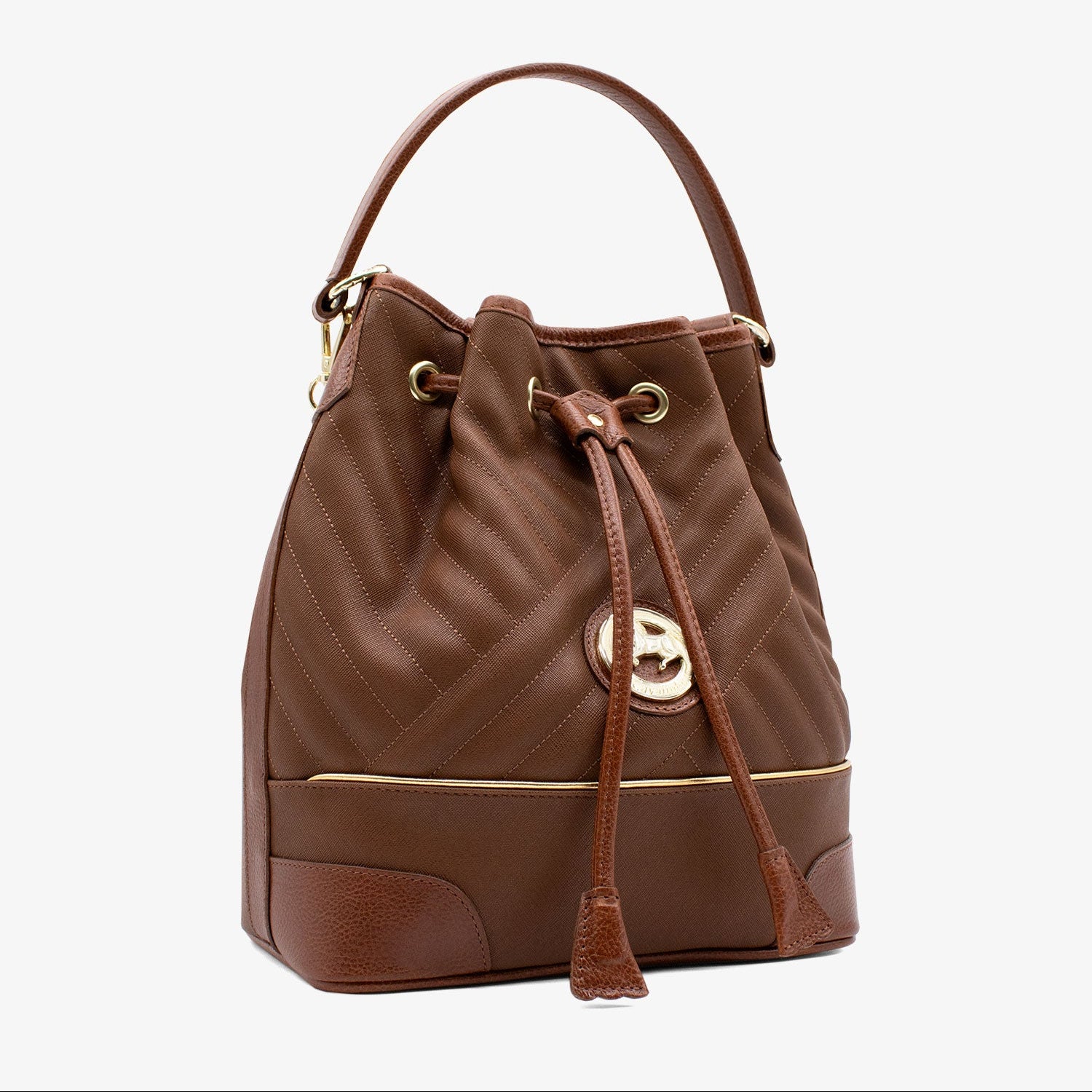 Cavalinho Ciao Bella Bucket Bag SKU 18060281.13 #color_saddlebrown
