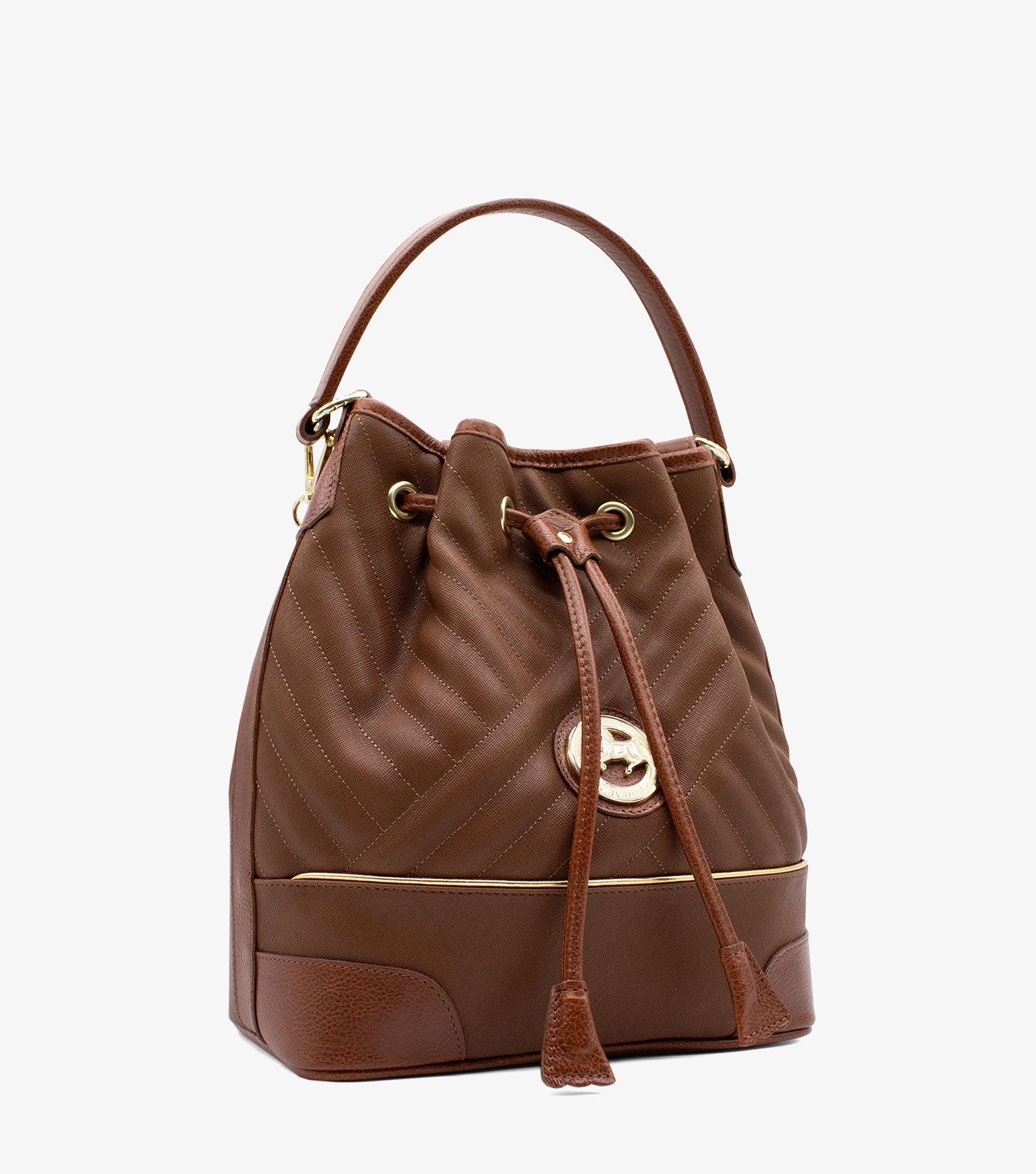 Cavalinho Ciao Bella Bucket Bag SKU 18060281.13 #color_saddlebrown